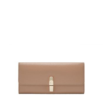 Iride xl continental wallet greige + sabbia