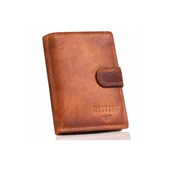 Portofel barbati -  Denimo High Wallet - piele naturala - brun - dimensiune universala