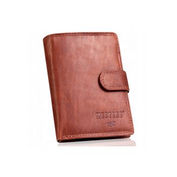 Portofel Barbati -  Denimo High Wallet - piele naturala - brun - dimensiune universala
