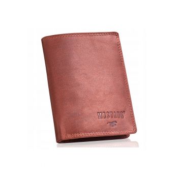 Portofel Barbati -  Denimo High Wallet - Piele Naturala - Maro - Dimensiune Universala