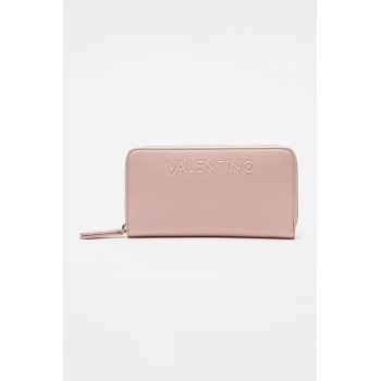 Portofel cu fermoar Rised Re - Auriu/Roz pastel