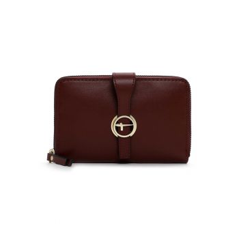 Portofel de piele ecologica cu logo metalic