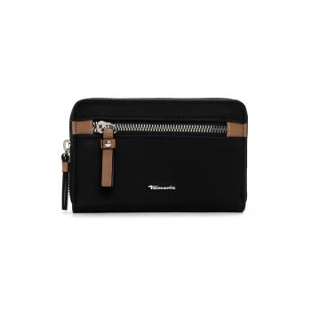 Portofel din piele ecologica cu fermoar frontal