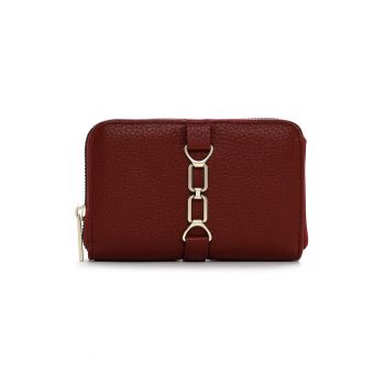 Portofel mic cu fermoar si logo