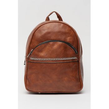 Rucsac cu detaliu lant - Maro inchis
