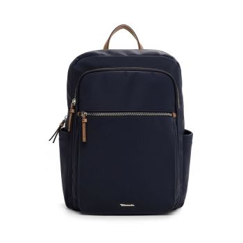 Rucsac din piele ecologica cu compartiment pentru laptop cu buzunare cu fermoar