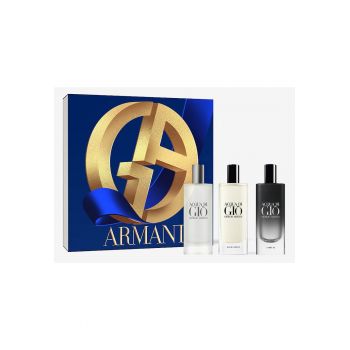 Set Cadou -  Acqua Di Gio Trio - Barbati - 1 X Apa De Toaleta 15 ml + 1 X Apa De Parfum 15 ml + 1 X Parfum 15 ml