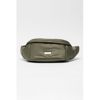 Borseta sling din material textil Sleek - Verde sparanghel