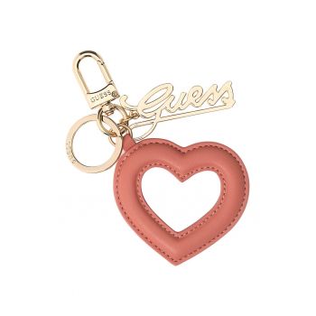 Breloc cu detaliu inima - Rosu stins