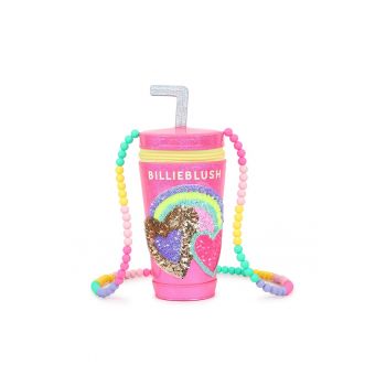 Geanta crossbody cu aplicati de paiete - Galben/Roz