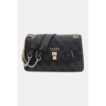 Geanta crossbody cu lant Yesba - Negru/Gri antracit