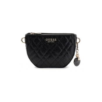 Geanta crossbody cu logo metalic Isemay - Negru