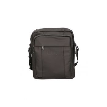 Geanta crossbody cu logo - Negru