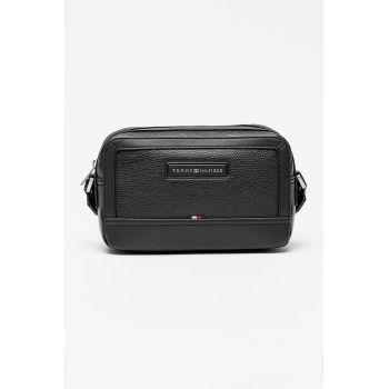 Geanta crossbody de piele ecologica Central - Negru