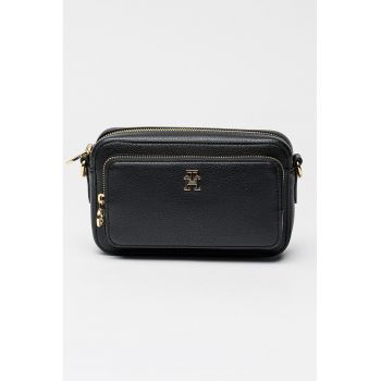 Geanta crossbody de piele ecologica Icon - Negru