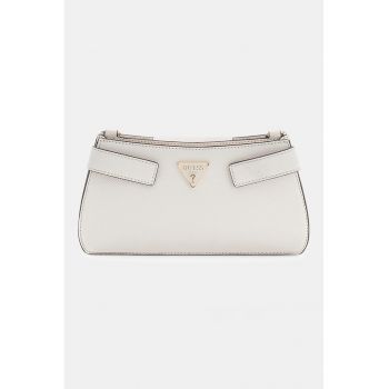 Geanta crossbody de piele ecologica Serenova - Alb murdar