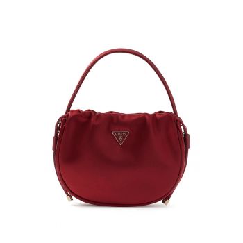 Geanta crossbody de satin Elsie - Visiniu