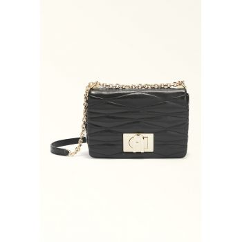 Geanta crossbody din piele 1927 - Negru