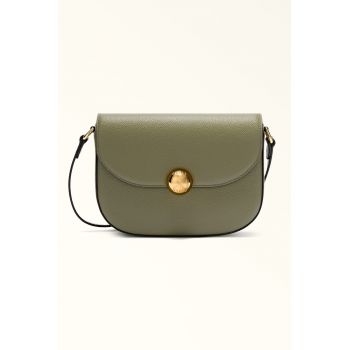Geanta crossbody din piele Moonlight - Kaki