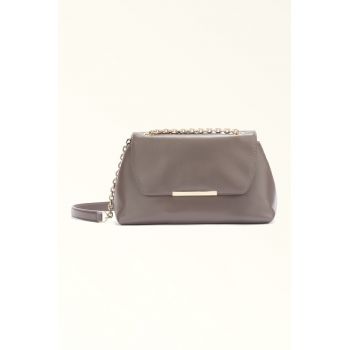 Geanta crossbody din piele Nadia - Gri