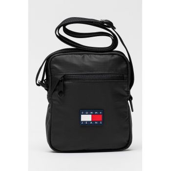 Geanta crossbody impermeabila Tech - Negru