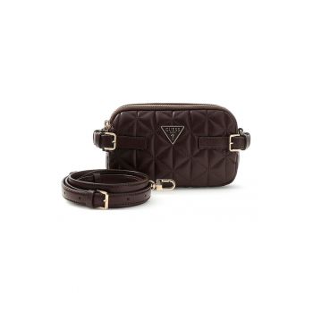 Geanta crossbody matlasata Paisleigh - Maro inchis