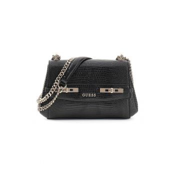 Geanta crossbody mica cu clapa Melinda - Negru