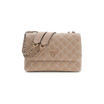 Geanta cu bareta de umar si doua compartimente Giully II - Bej