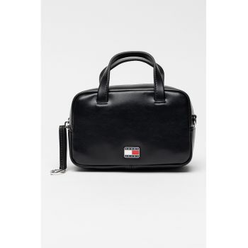 Geanta cu maner si bareta aditionala City Trunk - Negru