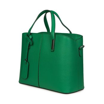 Geanta dama din piele naturala Gianna verde