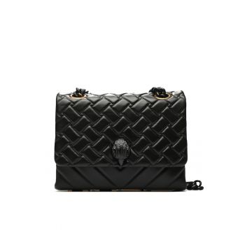 Geanta dama  Kensington 690 - piele naturala - neagra - mare