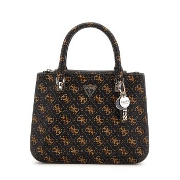 Geanta de mana cu model logo Noelle - Maro inchis