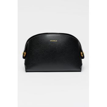 Geanta de piele cu bareta de umar Tylde - Negru