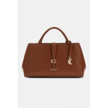 Geanta de piele ecologica cu maner si bareta detasabila Carrie - Maro cognac