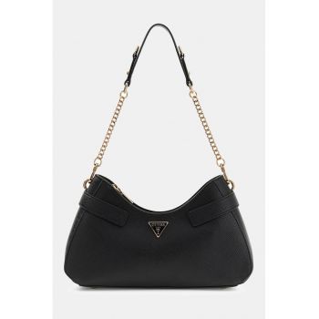 Geanta de umar cu buzunar exterior cu fermoar Serenova - Negru