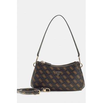 Geanta de umar cu model logo Noelle - Maro inchis