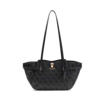 Geanta de umar cu model monograma Yesba - Gri antracit