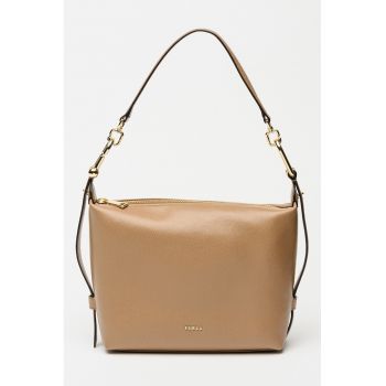 Geanta din piele cu bareta de umar detasabila