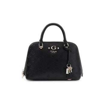 Geanta din piele ecologica cu bareta de umar detasabila din lant Dita - Negru