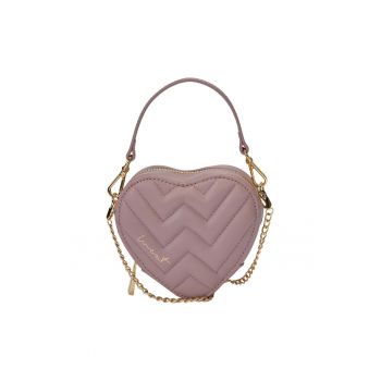 Geanta din piele in forma de inimioara