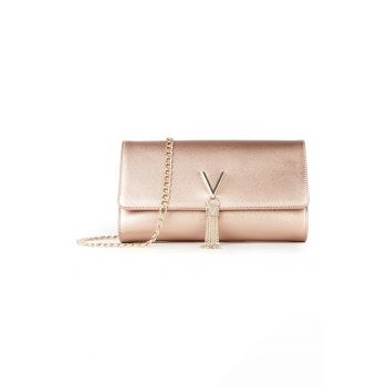 Geanta plic cu bareta din lant Divina - Auriu