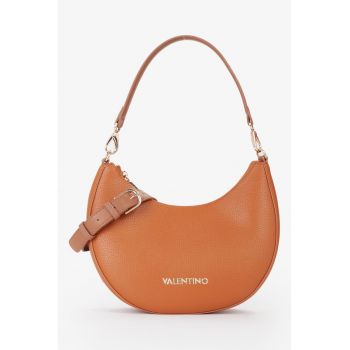 Geanta semiluna de piele ecologica Alexia - Caramel