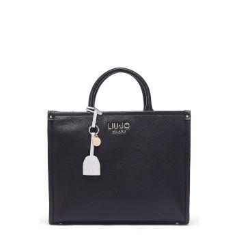 Geanta tote cu bareta ajustabila - Negru