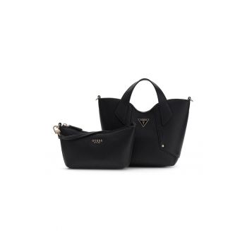 Geanta tote din piele ecologica cu etui detasabil Darcy - Negru