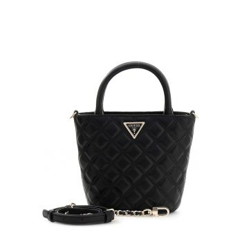 Geanta tote matlasata Giully - Negru