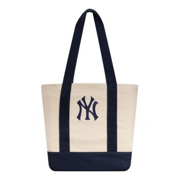 Geanta tote New York Yankees MLB - Albastru ultramarin/Bej