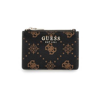 Portcart cu logo Carrie - Negru/Maro