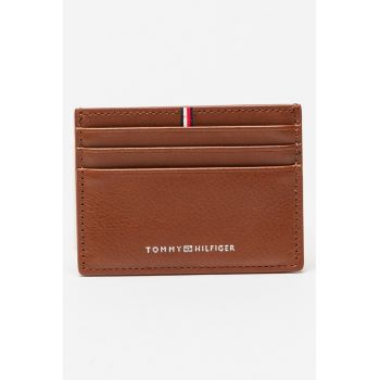 Portcart din piele Corporate - Maro scortisoara