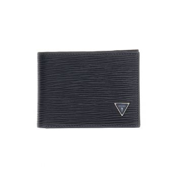 Portcart din piele Milano - Gri carbune