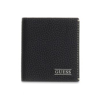 Portofel din piele Boston Tumble - Negru